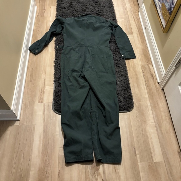 OUTERKNOWN Depot Jumpsuit Coverall Flight Suit in Green Night - Picture 8 of 8